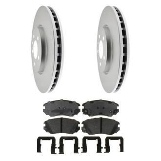 ACDelco® - Gold™ 1-Piece Plain Brake Kit with Ceramic Brake Pads