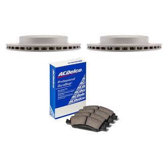 ACDelco® - Gold™ 1-Piece Plain Brake Kit with Ceramic Brake Pads