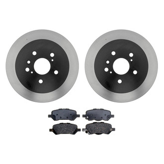 ACDelco® - Gold™ 1-Piece Plain Brake Kit with Ceramic Brake Pads