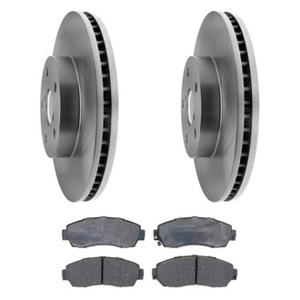 ACDelco® - Gold™ Slotted Front Brake Kit with Ceramic Pads