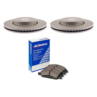 ACDelco® - Gold™ 1-Piece Plain Brake Kit with Ceramic Brake Pads