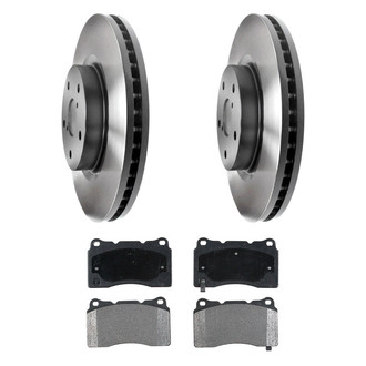 ACDelco® - Gold™ 1-Piece Plain Brake Kit with Semi-Metallic Brake Pads