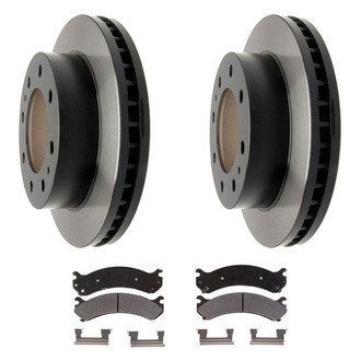 ACDelco® - Gold™ 1-Piece Plain Brake Kit with Ceramic Brake Pads