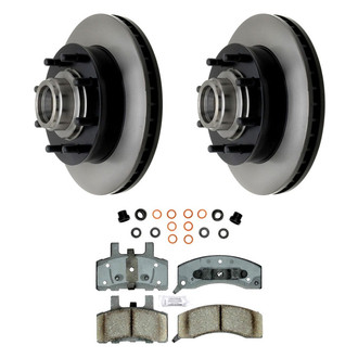 ACDelco® - Gold™ 1-Piece Plain Brake Kit with Ceramic Brake Pads