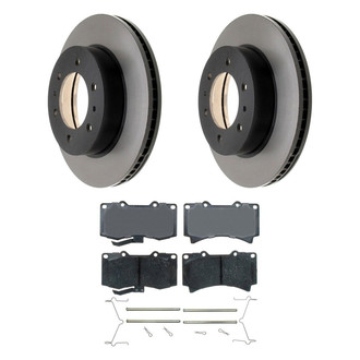 ACDelco® - Gold™ 1-Piece Plain Brake Kit with Ceramic Brake Pads