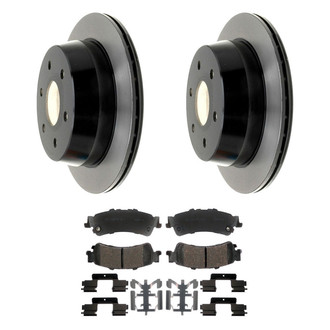 ACDelco® - Gold™ 1-Piece Plain Brake Kit with Ceramic Brake Pads