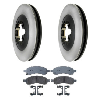 ACDelco® - Gold™ 1-Piece Plain Brake Kit with Ceramic Brake Pads