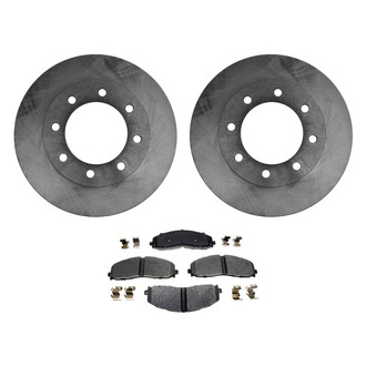 ACDelco® - Gold™ 1-Piece Plain Brake Kit with Semi-Metallic Brake Pads