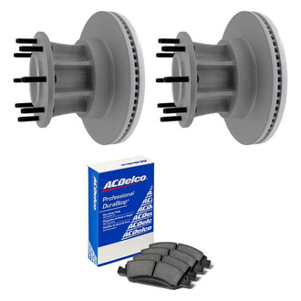ACDelco® - Gold™ 1-Piece Plain Brake Kit with Semi-Metallic Brake Pads