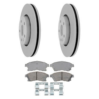 ACDelco® - Gold™ 1-Piece Plain Brake Kit with Ceramic Brake Pads