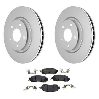 ACDelco® - Gold™ 1-Piece Plain Brake Kit with Ceramic Brake Pads