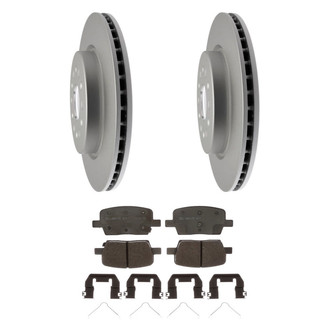 ACDelco® - Gold™ 1-Piece Plain Brake Kit with Semi-Metallic Brake Pads