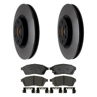 ACDelco® - Gold™ 1-Piece Plain Brake Kit with Ceramic Brake Pads