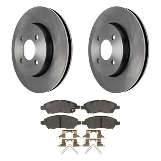 ACDelco® - Gold™ 1-Piece Plain Brake Kit with Ceramic Brake Pads