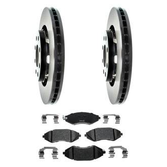 ACDelco® - Gold™ 1-Piece Plain Brake Kit with Ceramic Brake Pads