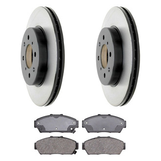 ACDelco® - Gold™ 1-Piece Plain Brake Kit with Organic Brake Pads