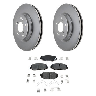 ACDelco® - Gold™ 1-Piece Plain Brake Kit with Ceramic Brake Pads