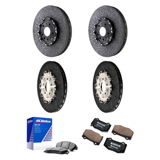 ACDelco® - GM Genuine Parts™ Plain Front and Rear Brake Kit with Semi-Metallic Pads