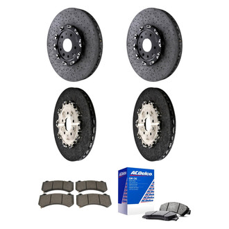 ACDelco® - GM Genuine Parts™ Plain Front and Rear Brake Kit with Semi-Metallic Pads