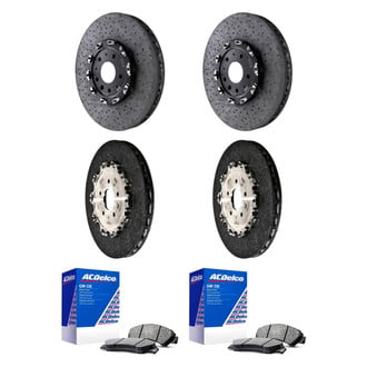 ACDelco® - GM Genuine Parts™ Plain Front and Rear Brake Kit with Semi-Metallic Pads
