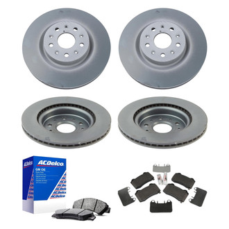 ACDelco® - GM Genuine Parts™ Plain Front and Rear Brake Kit with Semi-Metallic Pads