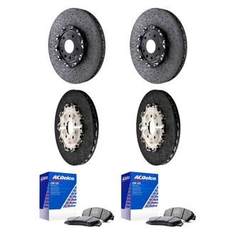 ACDelco® - GM Genuine Parts™ Plain Front and Rear Brake Kit with Semi-Metallic Pads