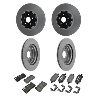 ACDelco® - GM Genuine Parts™ Plain Front and Rear Brake Kit with Semi-Metallic Pads
