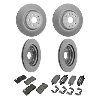 ACDelco® - GM Genuine Parts™ Plain Front and Rear Brake Kit with Semi-Metallic Pads