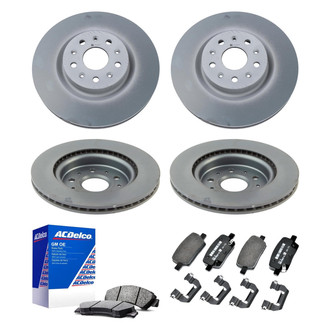ACDelco® - GM Genuine Parts™ Plain Front and Rear Brake Kit with Semi-Metallic Pads