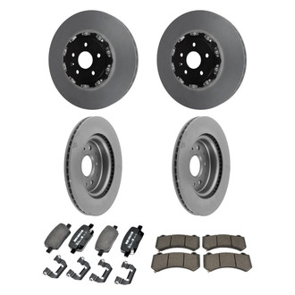 ACDelco® - GM Genuine Parts™ Plain Front and Rear Brake Kit with Semi-Metallic Pads