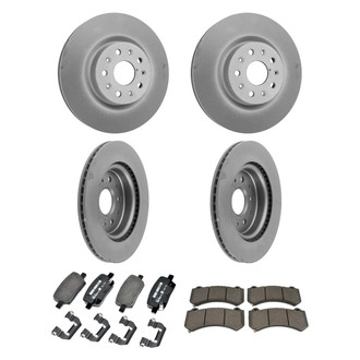 ACDelco® - GM Genuine Parts™ Plain Front and Rear Brake Kit with Semi-Metallic Pads