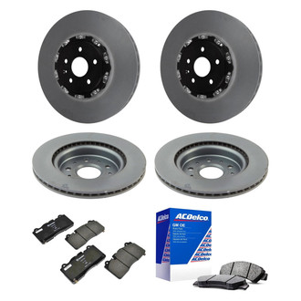 ACDelco® - GM Genuine Parts™ Plain Front and Rear Brake Kit with Semi-Metallic Pads