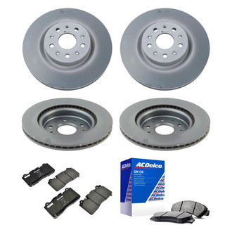 ACDelco® - GM Genuine Parts™ Plain Front and Rear Brake Kit with Semi-Metallic Pads