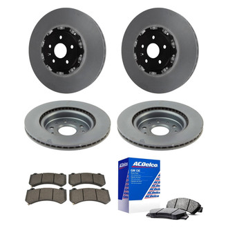 ACDelco® - GM Genuine Parts™ Plain Front and Rear Brake Kit with Semi-Metallic Pads
