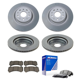 ACDelco® - GM Genuine Parts™ Plain Front and Rear Brake Kit with Semi-Metallic Pads