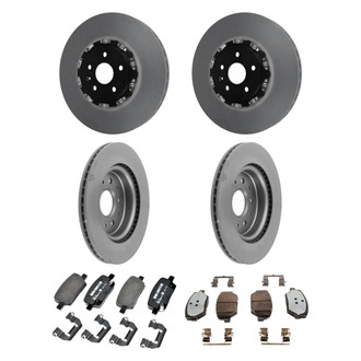 ACDelco® - GM Genuine Parts™ Plain Front and Rear Brake Kit with Semi-Metallic Pads