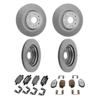 ACDelco® - GM Genuine Parts™ Plain Front and Rear Brake Kit with Semi-Metallic Pads