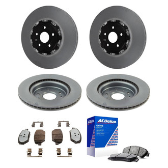 ACDelco® - GM Genuine Parts™ Plain Front and Rear Brake Kit with Semi-Metallic Pads