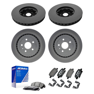 ACDelco® - GM Genuine Parts™ Plain Front and Rear Brake Kit with Semi-Metallic Pads