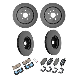 ACDelco® - GM Genuine Parts™ Plain Front and Rear Brake Kit with Semi-Metallic Pads
