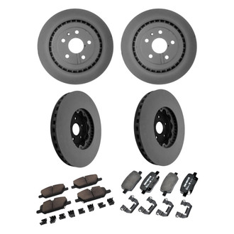 ACDelco® - GM Genuine Parts™ Plain Front and Rear Brake Kit with Semi-Metallic Pads