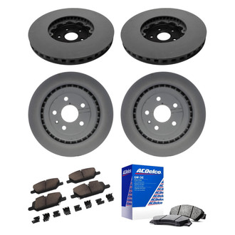 ACDelco® - GM Genuine Parts™ Plain Front and Rear Brake Kit with Semi-Metallic Pads
