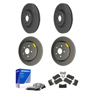 ACDelco® - GM Genuine Parts™ Plain Front and Rear Brake Kit with Semi-Metallic Pads