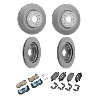ACDelco® - GM Genuine Parts™ Plain Front and Rear Brake Kit with Semi-Metallic Pads