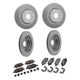 ACDelco® - GM Genuine Parts™ Plain Front and Rear Brake Kit with Semi-Metallic Pads