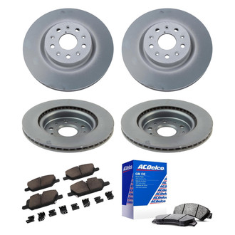 ACDelco® - GM Genuine Parts™ Plain Front and Rear Brake Kit with Semi-Metallic Pads