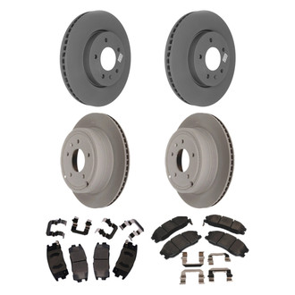 ACDelco® - GM Genuine Parts™ Plain Front and Rear Brake Kit with Semi-Metallic Pads