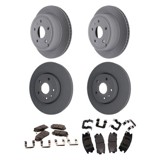 ACDelco® - GM Genuine Parts™ Plain Front and Rear Brake Kit with Semi-Metallic Pads