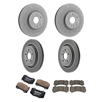 ACDelco® - GM Genuine Parts™ Plain Front and Rear Brake Kit with Semi-Metallic Pads