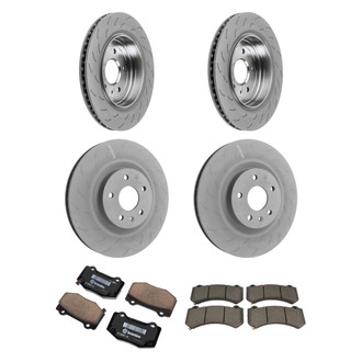 ACDelco® - GM Genuine Parts™ Plain Front and Rear Brake Kit with Semi-Metallic Pads